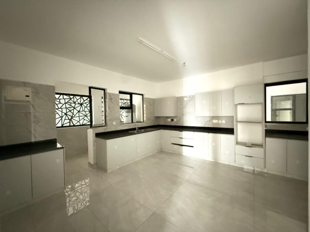 Kitchen at Vacant 4 bedroom apartments near Oshwal Academy, Westlands